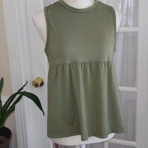 SAGE HIGH WAIST SLEEVELESS TOP
